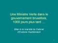 Une Ministre Verte dans le gouvernement bruxellois, 1000 jours plus tard  PowerPoint PPT Presentation