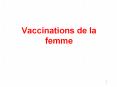 Vaccinations de la femme PowerPoint PPT Presentation