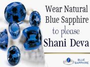 Wear Natural Blue Sapphire to Please Shani Deva
