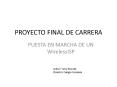 PROYECTO FINAL DE CARRERA PowerPoint PPT Presentation