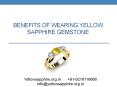 Benefits Of Wearing Yellow Sapphire Gemstone