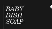 baby dish soap