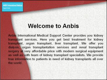 kidney Transplant Specialists