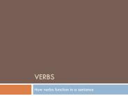 Verbs