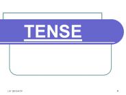 TENSE