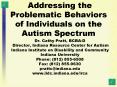 Addressing the Problematic Behaviors of Individuals on the Autism Spectrum PowerPoint PPT Presentation
