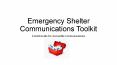 Emergency Shelter Communications Toolkit PowerPoint PPT Presentation