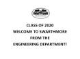 CLASS OF 2020 PowerPoint PPT Presentation