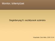 Monitor, billentyuzet