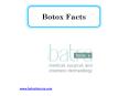 Botox Facts PowerPoint PPT Presentation