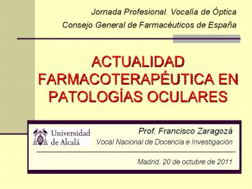 ACTUALIDAD FARMACOTERAP