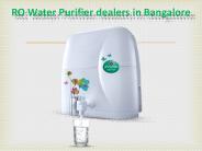 RO water purifier dealers in Bangalore