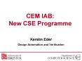 CEM IAB: New CSE Programme PowerPoint PPT Presentation