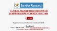 Marketing Resource Management Market Key Vendors Research Report 2016-2020