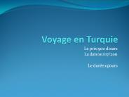 Voyage en Turquie