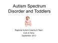 Autism Spectrum Disorder and Toddlers PowerPoint PPT Presentation