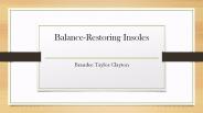 Balance-Restoring Insoles