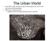 The Urban World