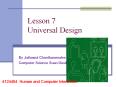 Lesson%207%20Universal%20Design PowerPoint PPT Presentation