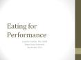 Eating for Performance PowerPoint PPT Presentation