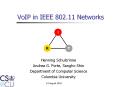 VoIP in IEEE 802.11 Networks PowerPoint PPT Presentation