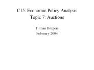 C15: Economic Policy Analysis