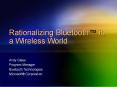 Rationalizing Bluetooth PowerPoint PPT Presentation