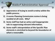 Waldorf Administrative Approval
