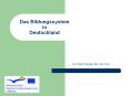 Das Bildungssystem in Deutschland PowerPoint PPT Presentation