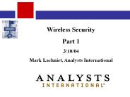 Wireless Security