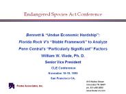 Endangered Species Act Conference