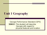 Unit 1 Geography