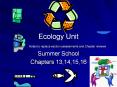 Ecology Unit     Notes to replace section assessments and Chapter reviews PowerPoint PPT Presentation