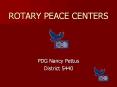 ROTARY PEACE CENTERS PowerPoint PPT Presentation