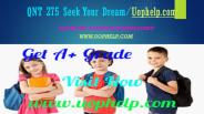 QNT 275 Seek Your Dream/uophelp.com