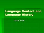 Language Contact and Language History