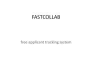 free applicant tracking system - fastcollab