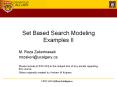 Set%20Based%20Search%20Modeling%20Examples%20II PowerPoint PPT Presentation