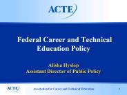 Alisha Hyslop Assistant Director of Public Policy