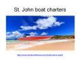 St. John boat charters PowerPoint PPT Presentation