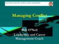 Managing Conflict PowerPoint PPT Presentation