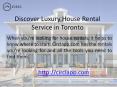 Discover Luxury House Rental Service in Toronto (1) PowerPoint PPT Presentation