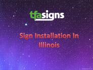 Sign Installation In Illinois