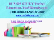 BUS 508 STUDY Invent Youself/bus508study.com