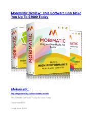 Mobimatic review and (GET) +100 items bonus pack