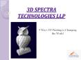 Nine  Ways 3D Printing is Changing the World PowerPoint PPT Presentation