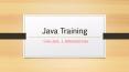 Java Training | Core Java and Advanced Java PowerPoint PPT Presentation