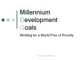 Millennium Development Goals PowerPoint PPT Presentation