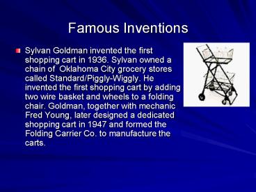 Famous Inventions
