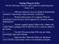 Putting Things in Order Put the following events in correct order by numbering them from 1 to 5. PowerPoint PPT Presentation